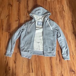 Gray Goodfellow & co. Sweater With faux sherpa lining