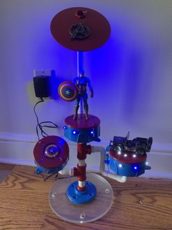 Captain America light up art