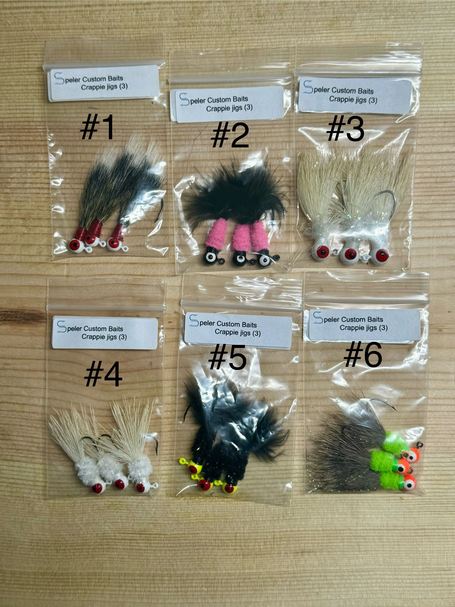 Hand tied Crappie Jigs For Sale 