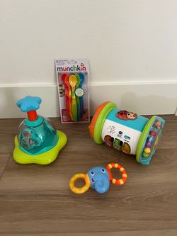 Infant Baby Toys + Spoons
