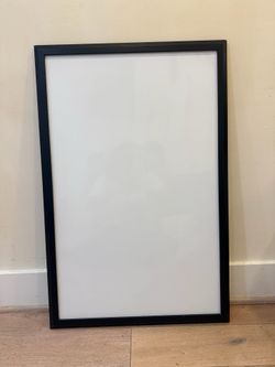 Large Black Framed Dry Erase Whiteboard