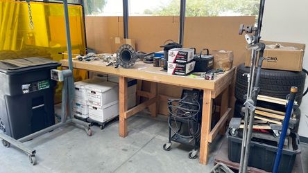 Wood shop bench