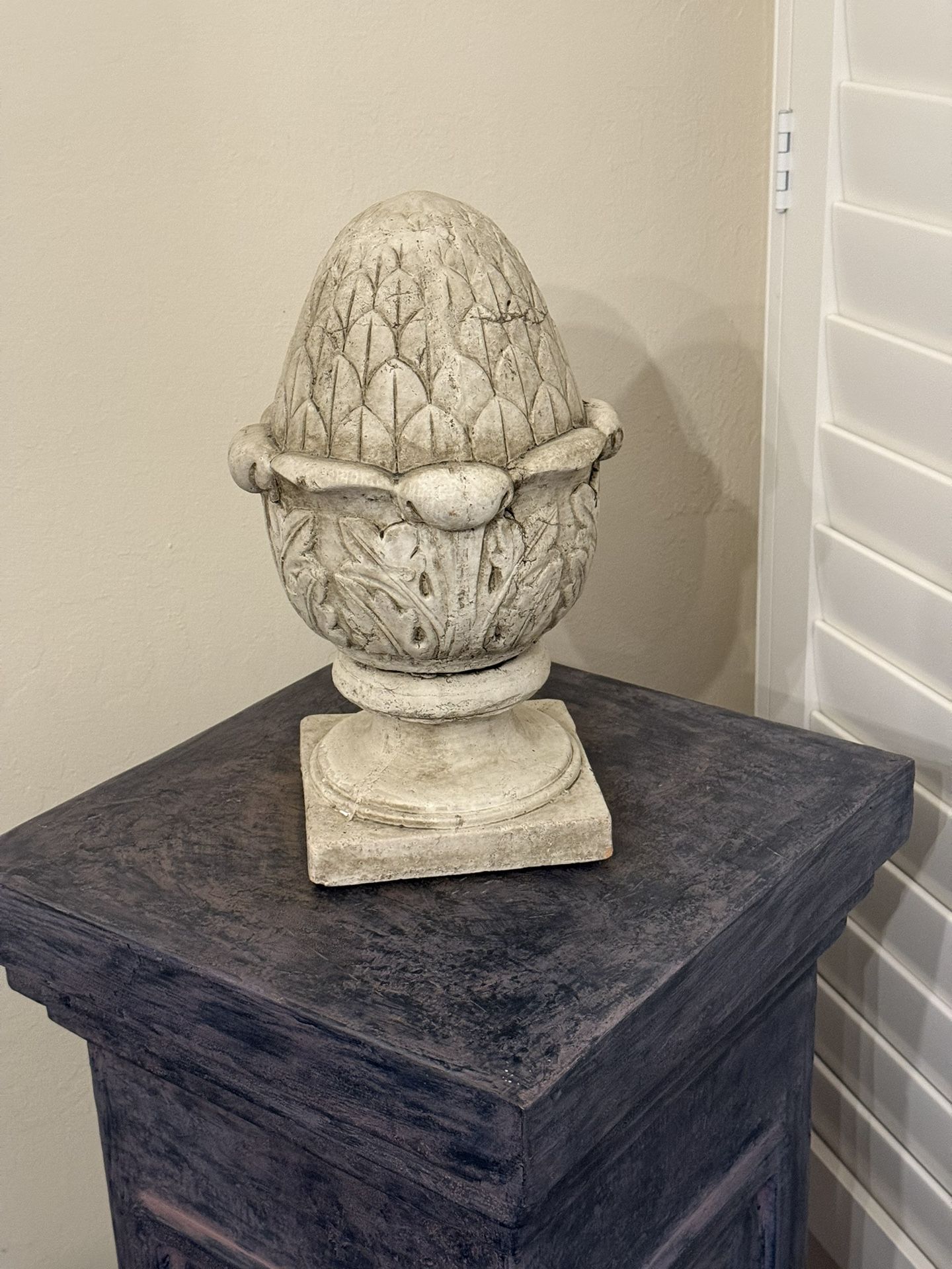 Ornate Plaster Stone Home Accent Piece