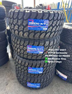 33x12.50r20 Zeta MT Set of Tires Installed and Balanced Set de Llantas Nuevas Instaladas y Balanceadas