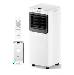 16000 BTU Portable Air Conditioners for Large Room up to 750 Sq. Ft., 5-in-1 Smart AC with WiFi App, Remote Control, Fast Cooling, Dehumidifier, Fan, 