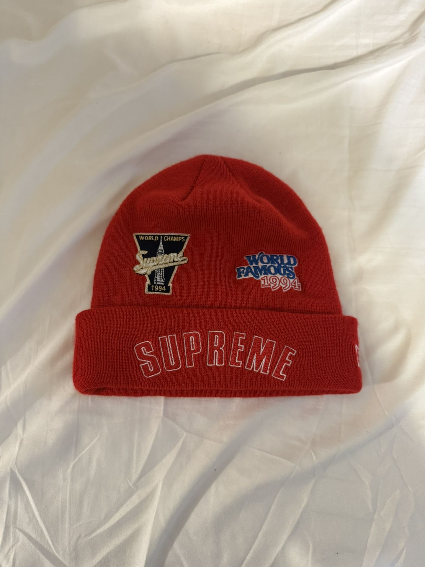 New Supreme Red Beanie 