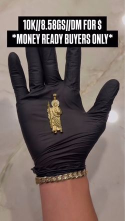 San judas 10k gold pendant