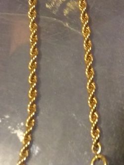Stamped 14k GE rope Gold bracelet