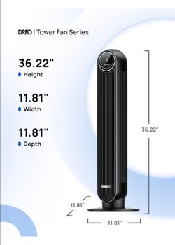 Dreo 36" Oscillating Tower Fan with Remote – Quiet & Powerful