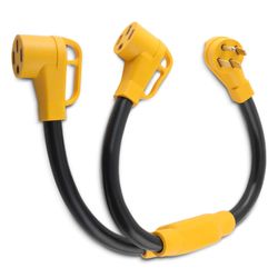 14-50P to 2X 14-50R For Tesla and other EV's. Y Splitter Adapter Cord