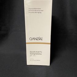 New Sealed Qanzire Glycolic Acid 7% Toning Solution PH 3.6 8.11 fl. oz