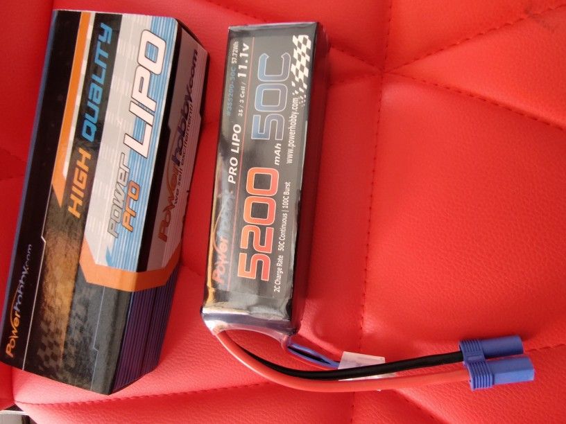 LiPo Battery 11.1v 3s 5200 50c Ec5/Ic5 Plug Connector. Brand New With 6 Months Warranty.
