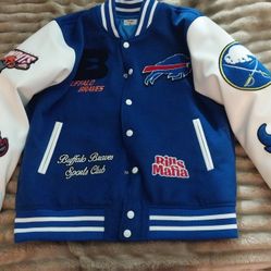 Buffalo Bills Football Hockey Soccer Baseball Sports Team Jacket Brand New Sizes Small Medium