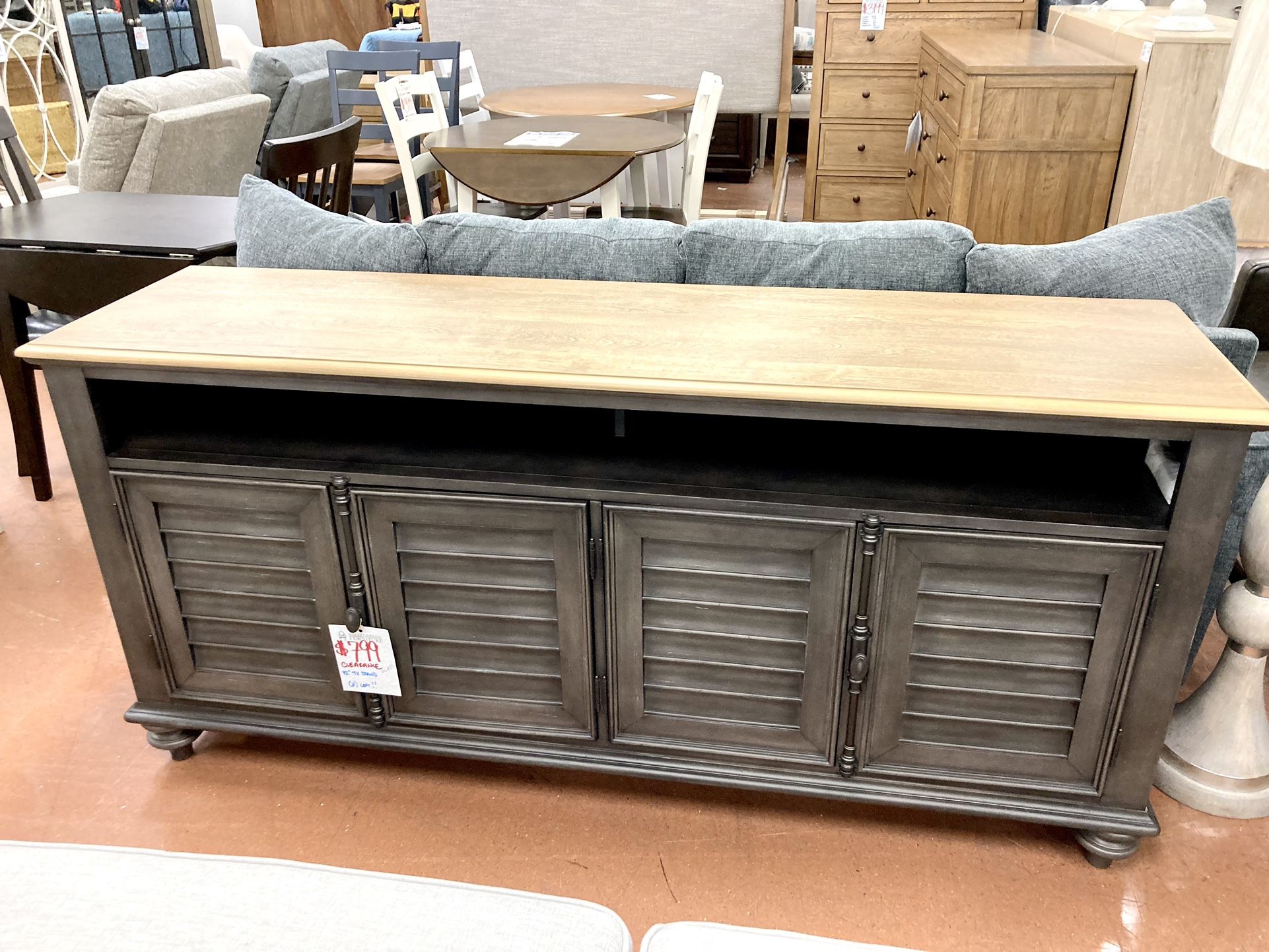 New 72” TV Console — (1) AVAILABLE