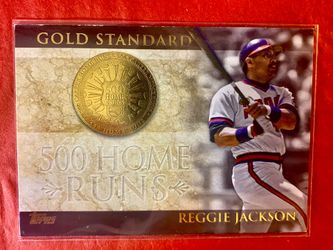 Reggie Jackson 2012 Topps Gold Standard “500 Home Runs” Card