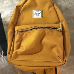 The Herschel Supply Co Nova Mini Backpack Purse Yellow Harvest Gold Mustard