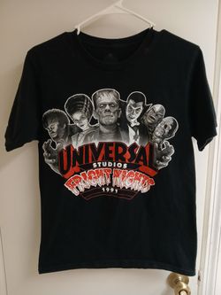 Universal Studios Fright Night 1991 Tribute T-Shirt Men's Small *10.00*