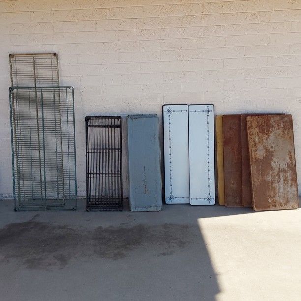 Large Lot of Metal Shelves - $30 for ALL TOGETHER