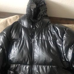 Men’s Huge Puffer Jacket Shiny