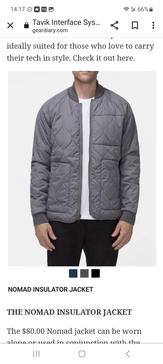 Tavik BOMBER JACKET SIZE M