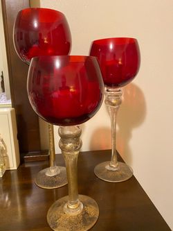 Candle Holders with candles.