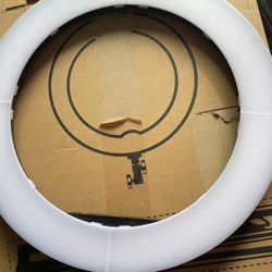 Ring Light with Stand and Phone Holder, IVISII 18 inch Ring Light，55W 5500K LED Ring Light for Live Stream/Makeup/YouTube Video, Dimmable LED Beauty S
