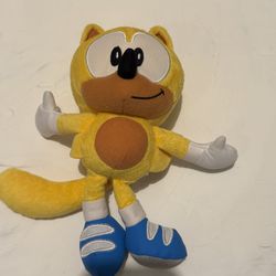 Jakks Pacific Ray the Flying Squirrel Plush Sonic The Hedgehog Read Descript