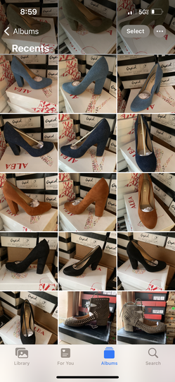 Zapatos de mujer 100 paresx 400 o$10 cada par
