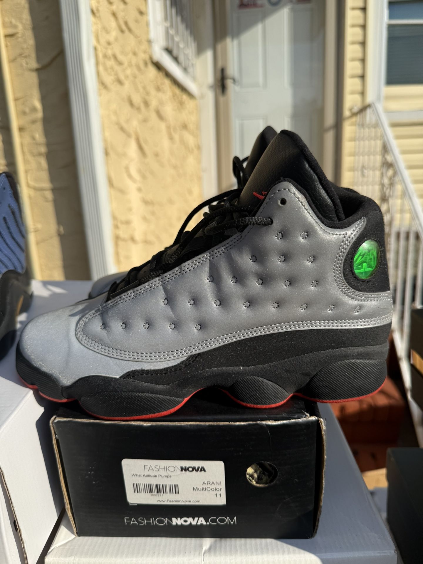 (GS) Air Jordan 13 Retro Premium 'Reflective Silver' 696299-023