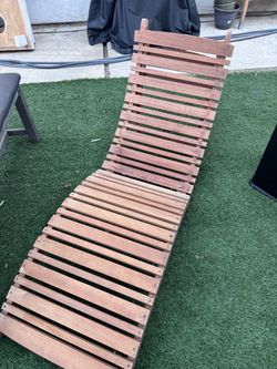 Wood lounge chairs