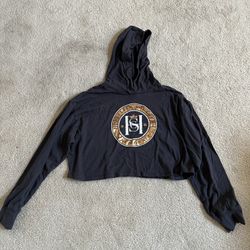 Women’s Hollister Long Sleeved Hooded Cropped Short Size S