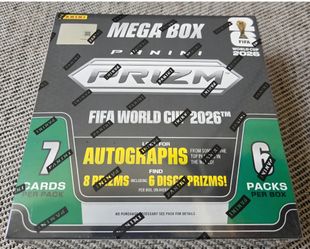 Panini America 2026 PRIZM FIFA World Cup Soccer DSG Exclusive Mega Box New-Factory Sealed