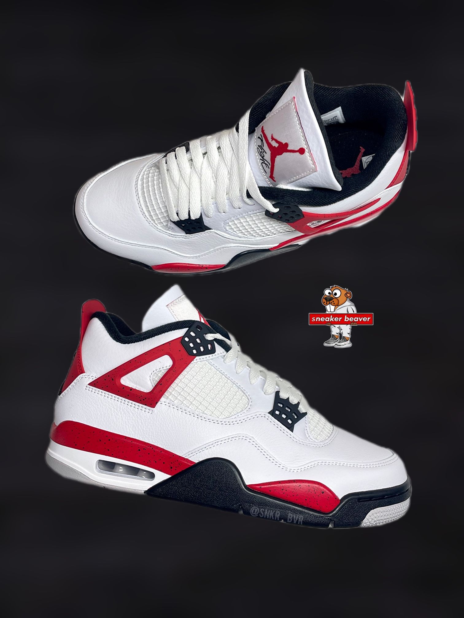 Jordan 4 Red Cement, Sizes 10/10.5/11/11.5/12/13