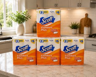 New Scott Comfort Plus toilet paper packs All 4 for $15
