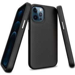 iPhone 12 Pro Case - Heavy Duty Shockproof Protective Phone Case, Raised Edges, Nice Grip, Slim Fit Lightweight Case for Apple iPhone 12/12 Pro 6.1 in