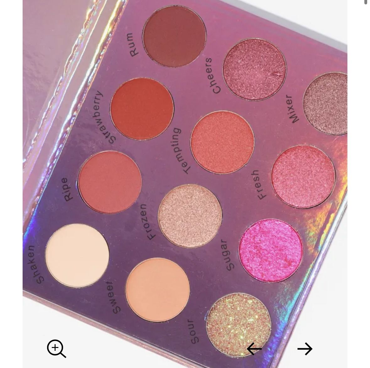 NEW THE BEAUTY CROP STRAWBERRY DAIQUIRI PRESSED PIGMENT PALETTE $8!