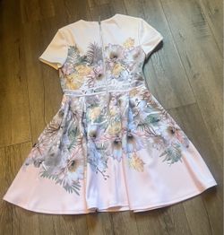 Ted baker dress with floral design. Exce