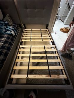 Bed Frame with Headboard- Twin