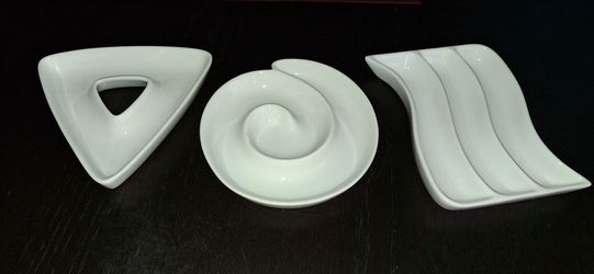 Snack plates. Crate & Barrel