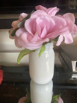 9” Pink Silk Flower