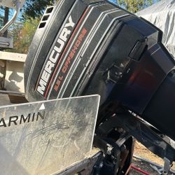 Merc 2.5 Litre 200 Offshore Outboard 6 Cyl Runs Great Needs Lower Unit Gear On 