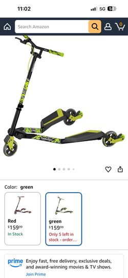 Scooter with helmet