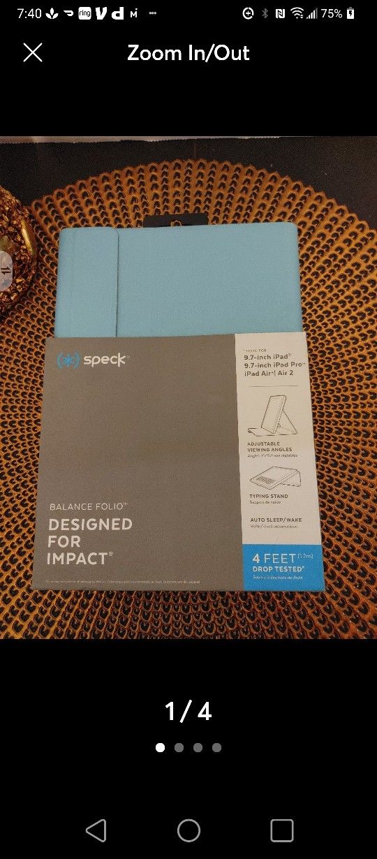 Speck iPad folio NWT