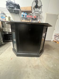 2 Door Black Home Bar