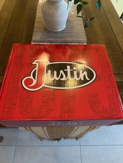 Justin Black Cowboy Boots Size 9.5 Men’s