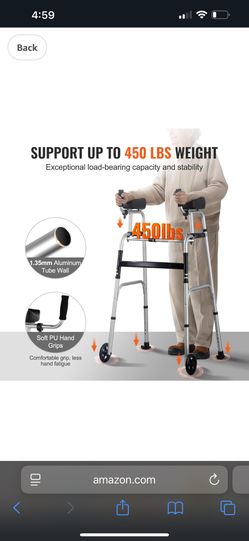 Standing Walker -Folding Up To 450 Pounds