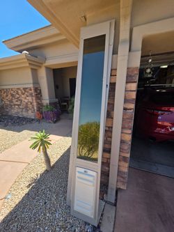 8" dog doors for slider. Used. Free!