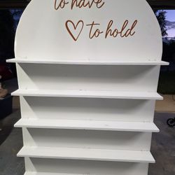 Arch Display Backdrop Shelf