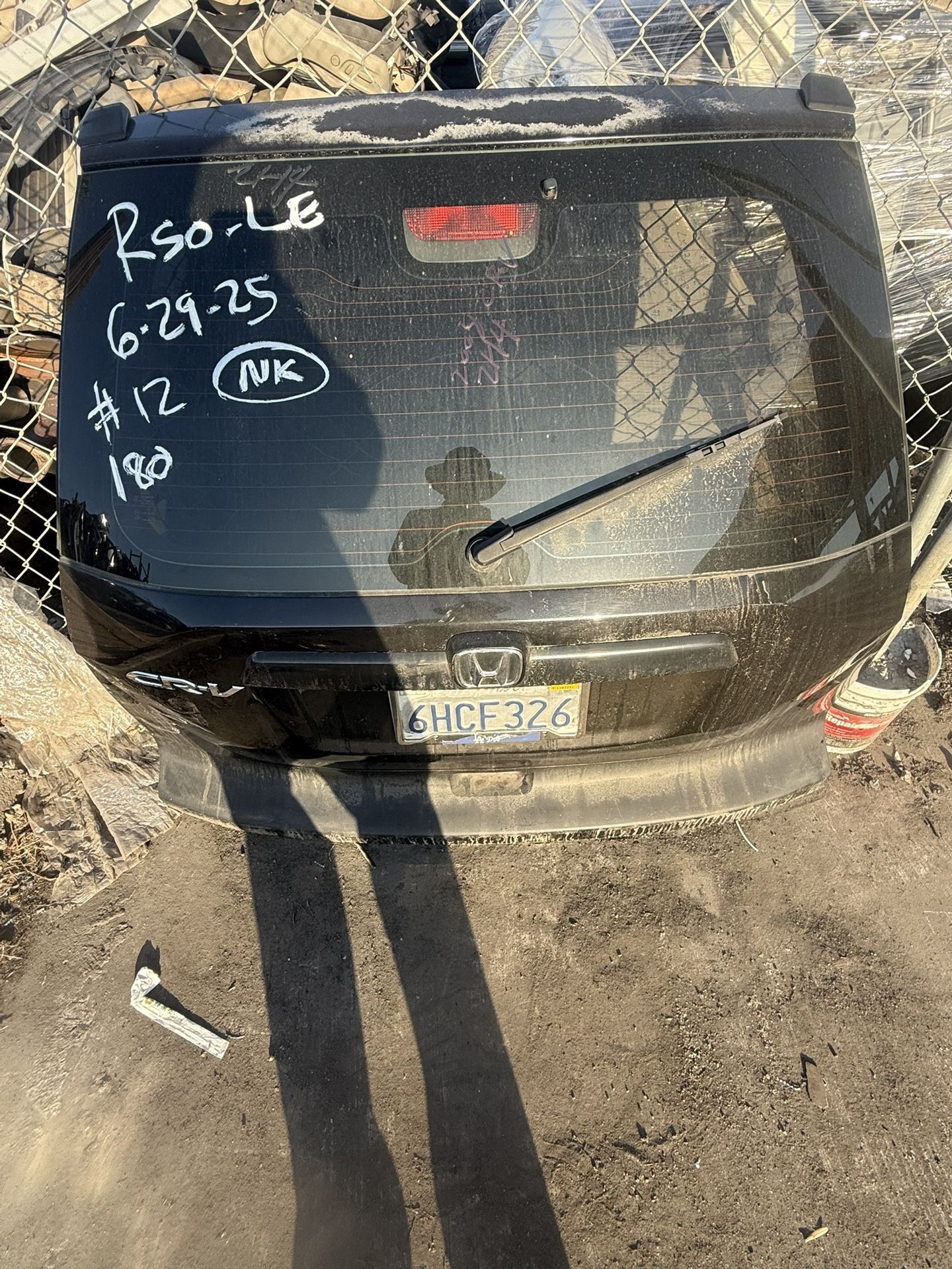 2008 Honda CRV Trunk Door black color $250