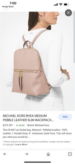 Rhea medium hotsell slim leather backpack